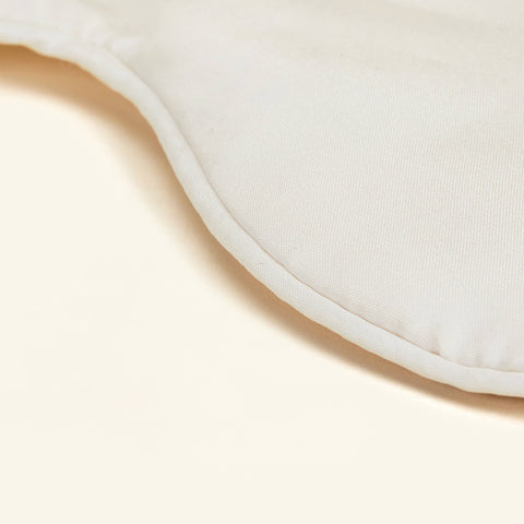 Detailed view of the fabric on the Slumber Cloud Silk Sleep Mask